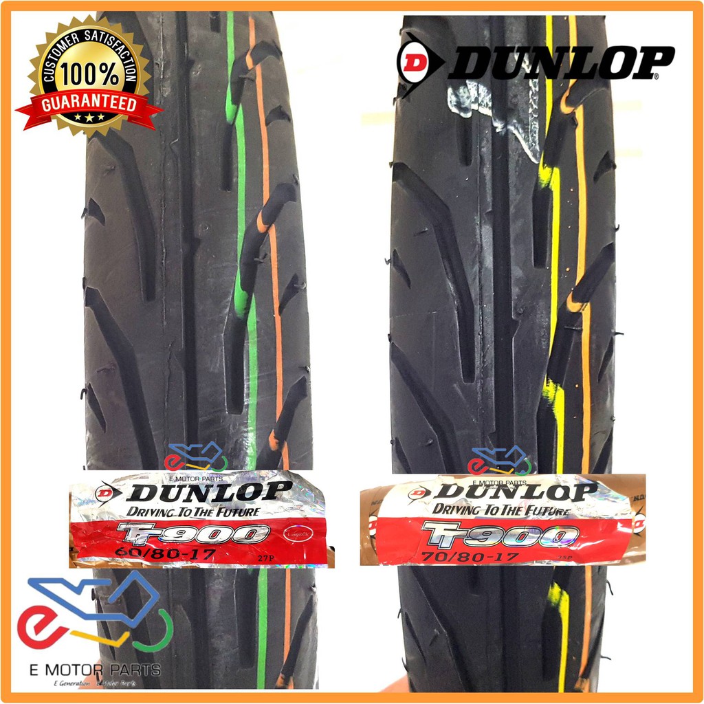 Dunlop TIRE DUNLOP TT900 TYRE DUNLOP 60/80-17 DUNLOP 70/80-17 TUBE TYPE TIRE