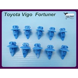 TOYOTA VIGO FORTUNER WHEEL LOCKING CLIP SET (10 PCS.) "BLUE"  // กิ๊บล็อคโป่งล้อ สีฟ้า (10 ตัว) สินค้าคุณภาพดี