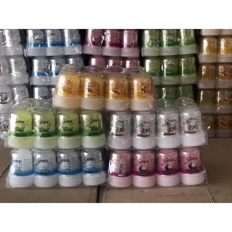 โรลออนสารส้ม ระง้บกลิ่นกาย เกรซ Grace 🔥แพค12🔥ราคาส่ง