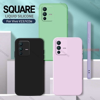 เคสโทรศัพท์ซิลิโคน แบบนิ่ม ทรงสี่เหลี่ยม กันกระแทก สําหรับ Vivo V23 V23E V23Pro V 23 VivoV23 Pro VivoV23E 4G 5G