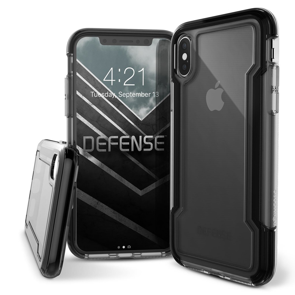 X-Doria เคสกันกระแทก iPhone X,XS Case รุ่น X-Doria Defense Clear (สีเทาดำ) ของแท้ 💯%