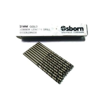 OSBORN ดอกสว่านเจาะเหล็ก 2.0 MM / 10ดอก#1020