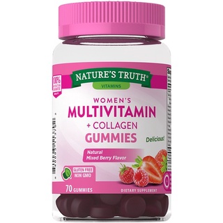 Nature’s Truth Gummies Women multivitamin +collagen, 70 กัมมี่ วิตามินรวมสำหรับผู้หญิง ผสมคอลลาเจน