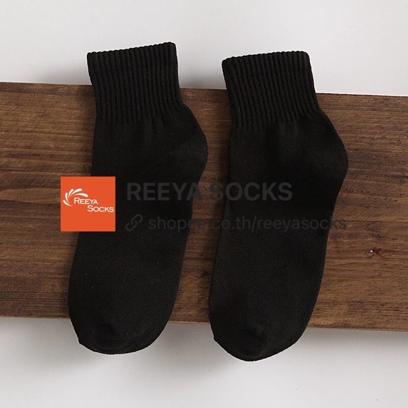 ถุงเท้าข้อกลาง นักเรียน สไตล์ไทย ถุงเท้าข้อยาว ข้อกลาง ส่งจากไทย reeyasocks thumbnail 7