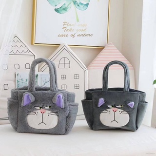 Gp41 Disney Lucifer Cat กระเป๋าถือ กระเป๋าช้อปปิ้ง กระเป๋าเครื่องสําอาง ผ้ากํามะหยี่ขนนิ่ม สําหรับแฟนสาว PG41