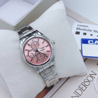 casio ผู้หญิงสายเหล็ก รับประกันถ่าน 1 ปี รหัสสินค้า CA4067