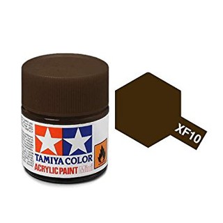 สีทามิย่าสูตรน้ำ Tamiya Acrylic XF10 Flat Brown 10ml