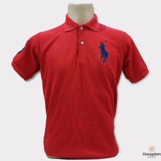 เสื้อคอปกโปโลสีพื้น POLO ม้าใหญ่ ปักแขนเลข 3 งานป้ายงานพรีเมี่ยม ผ้าไม่ร้อน ผ้าไม่เละไม่ย้วย สีเพิ่มเติม