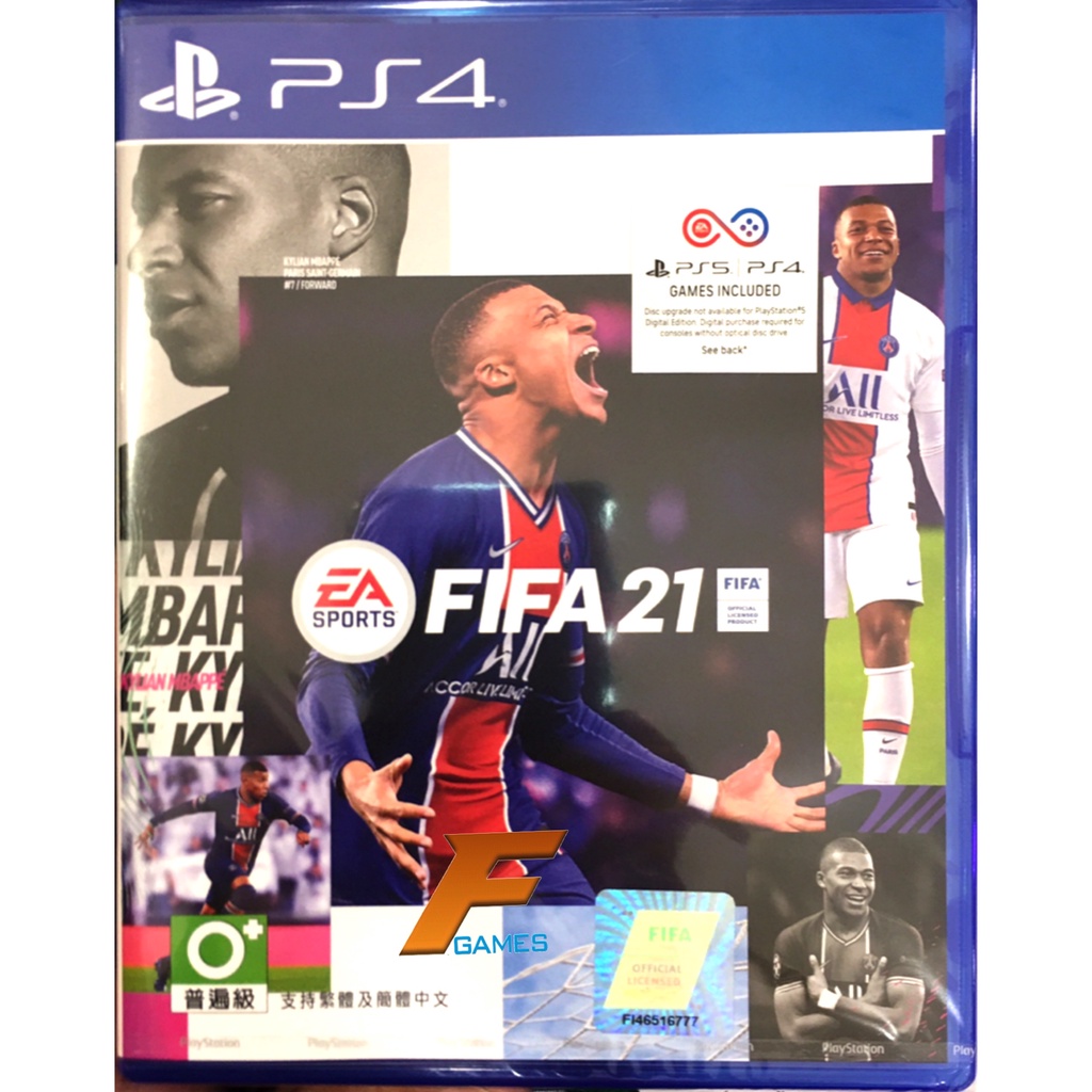 PS4 FIFA 21 (Zone3/Asia)( English ) แผ่นเกม ของแท้ มือหนึ่ง มือ1 ของใหม่ ในซีล