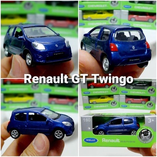 โมเดลรถเรโนลด์ ทวิงโก Renault Twingo GT Scale1:60 (ความยา2.5 นิ้่ว) รถโมเดล โมเดลรถเหล็ก งานลิขสิทธิ์แท้ แบรนด์ Welly