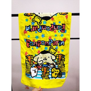 SANRIO ผ้าขนหนู Minna No Tabo,Pompom 16 x 32 นิ้