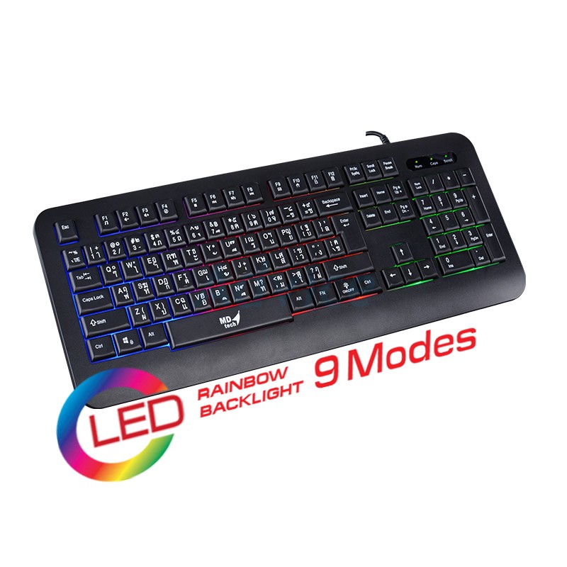 USB Keyboard MD-TECH (K-5) Black