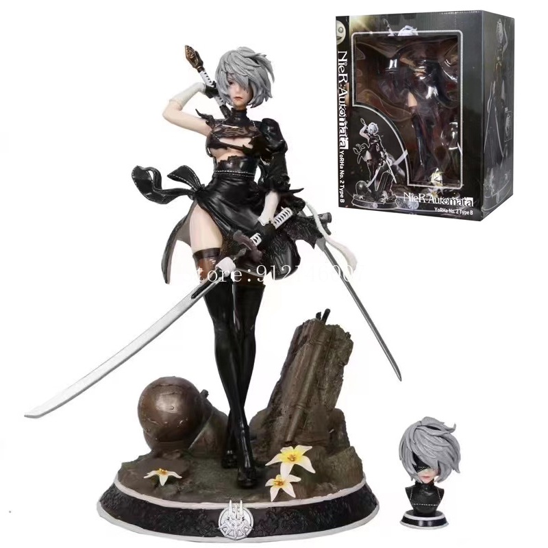 Hot Stock33CM NieR Automata Anime Figure HUNTER 2b YoRHa No.2 Type B ...