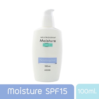 Neutrogena Oil Free Moisture SPF15 100ml. นูโทรจิน่า มอยเจอร์ไรเซอร์ ครีม บำรุงผิวหน้า สำหรับคนผิวแห้ง 100มล.