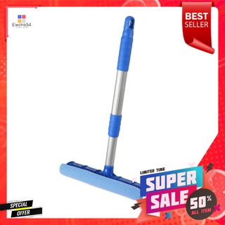 ไม้เช็ดกระจกยางพร้อมฟองน้ำด้ามปรับ NEW SPONGE 12 นิ้วRUBBER GLASS WIPER WITH ADJUSTABLE HANDLE NEW SPONGE 12"