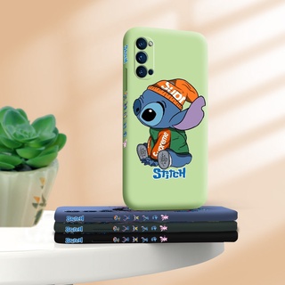 สำหรับ OPPO Reno6 4G Reno6 5G Reno6 Pro 5G Reno6 Pro+ 5G Reno6 Z เคสโทรศัพท์น่ารักการ์ตูน Stitch Steve กันกระแทกนุ่มเคสโทรศัพท์ซิลิโคนด้านข้างรูปแบบกล้องเลนส์เต็มรูปแบบด้า