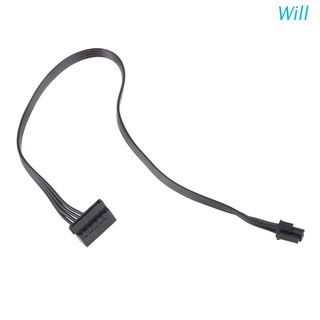 Will MINI 4 Pin to Single SATA อินเตอร์เฟซ SSD ฮาร์ดดิสก์ไดรฟ์ พาวเวอร์ซัพพลาย สายเคเบิล สําหรับ Lenovo M410 M415 B415 510S 510A Moth