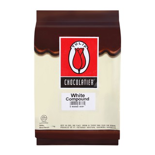 Tulip White Chocolate Compound 1kg ทิวลิป ไวท์ชอคโกแลต คอมพาวนด์