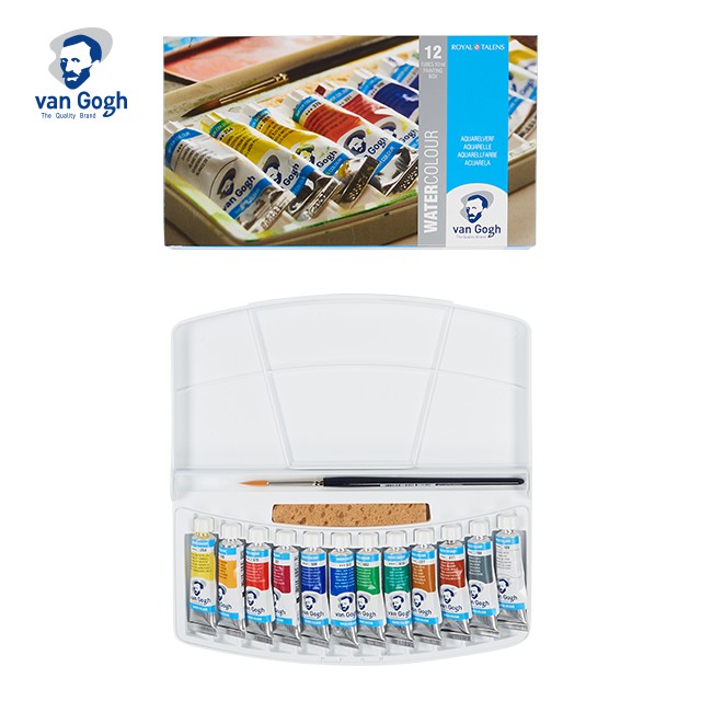 VAN GOGH สีน้ำ 12  สีหลอด 10ml. (GOGH WTRCL.SET 20HP112) 1 ชุด
