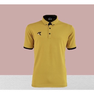 Real United RAC11 เสื้อคอปกโปโล สีทอง Real United city polo GOLD SERIES รุ่น RAC 011 เสื้อกีฬาคอปกชาย