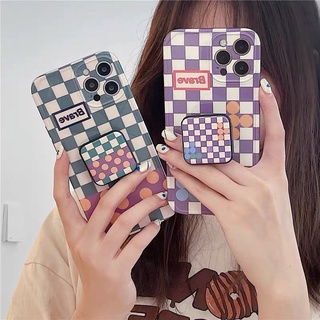 เคส สำหรับ ไอโฟน เคสซิลิโคน สินค้าพร้อมส่งจากไทย สำหรับ iPhone XS MAX XR  7+ 8PLUS ไอริงเหลี่ยมbraveม่วง TPU-S1148 ไอ