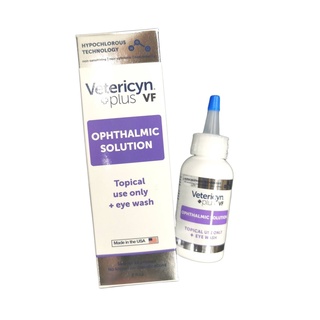 Vetericyn Plus+ VF ophthalmic solution Eye wash 2oz. เช็คขอบตา เช็ดคราบน้ำตา สำหรับสัตว์เลี้ยง