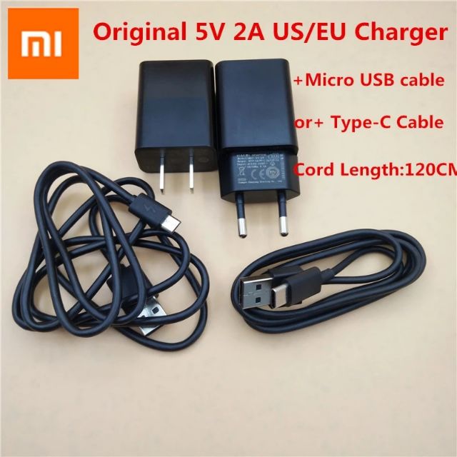 สายชาร์จแท้ XIAOMI USB Charger 5V 2A Power Adapter and cables for