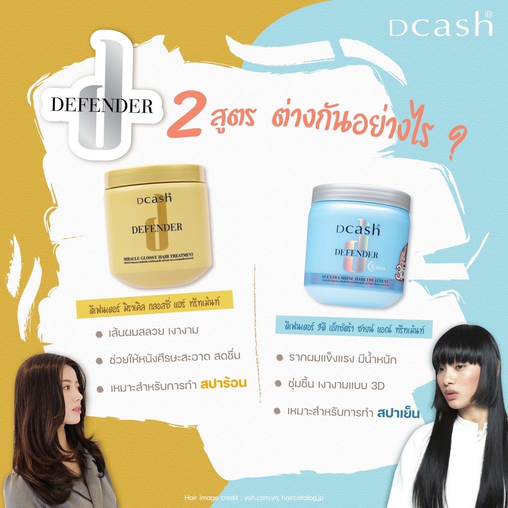 ทรีทเม้นท์ Dcash Defender Keratin 3D Extra Shine Hair Treatment