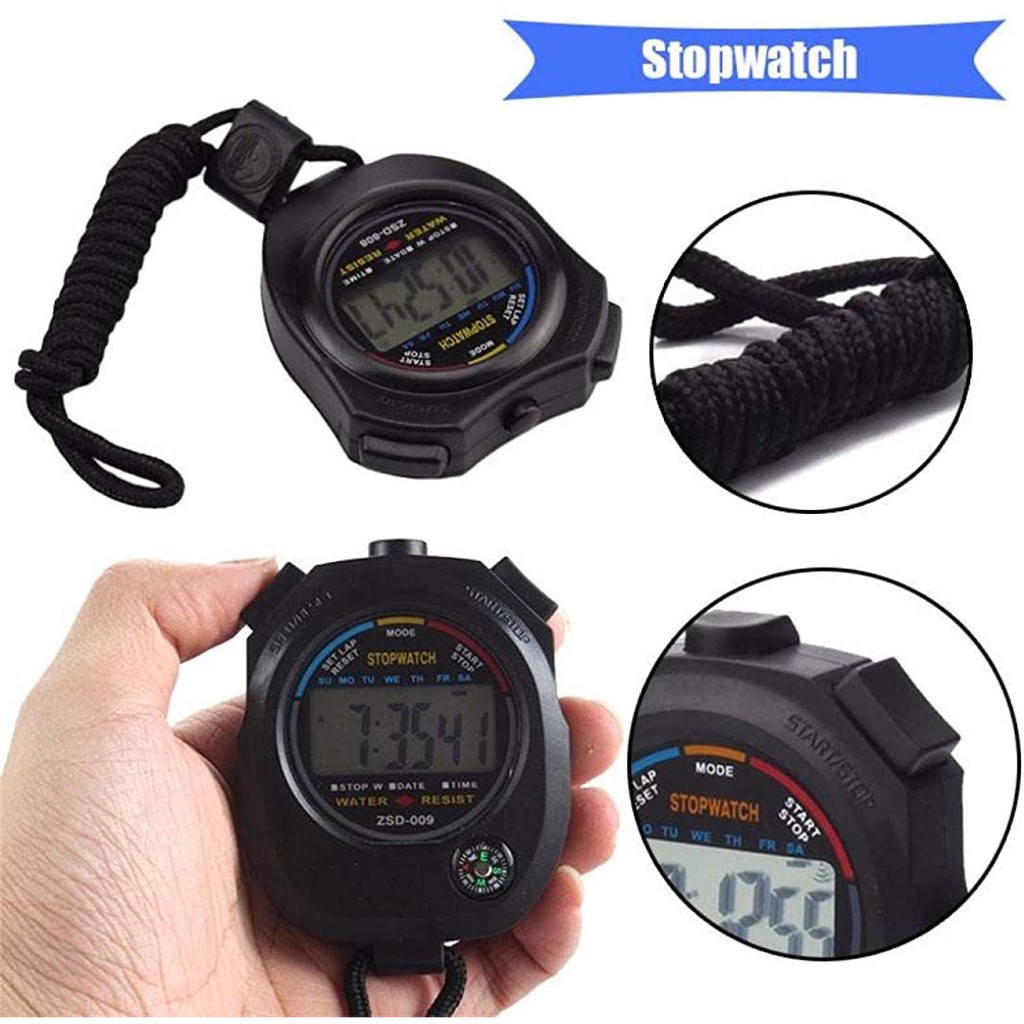 นาฬิกาจับเวลา รุ่น ZSD009 Digital Sports Stopwatch Stop Watch นาฬิกา