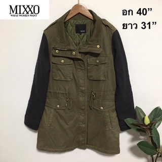 เสื้อโค๊ทแต่งอะไหล่ทอง แบรนด์ Mixxo