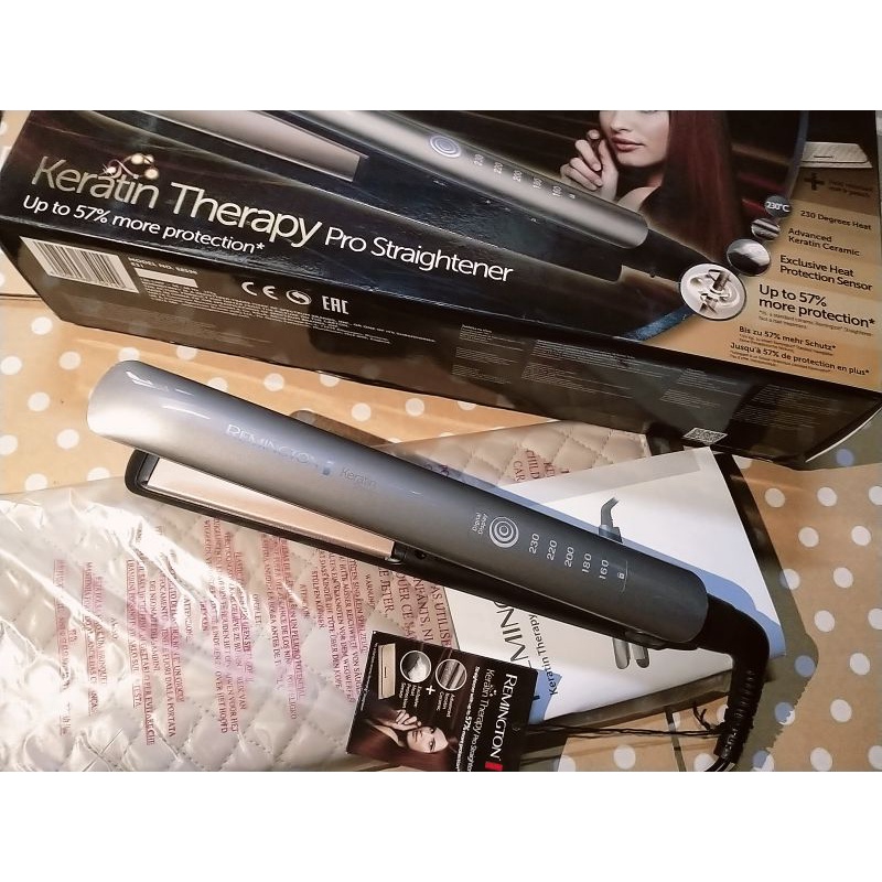**มือสอง หนีบผมเรมิงตัน keratin Remington Keratin Therapy Pro รุ่น S-8590 super v