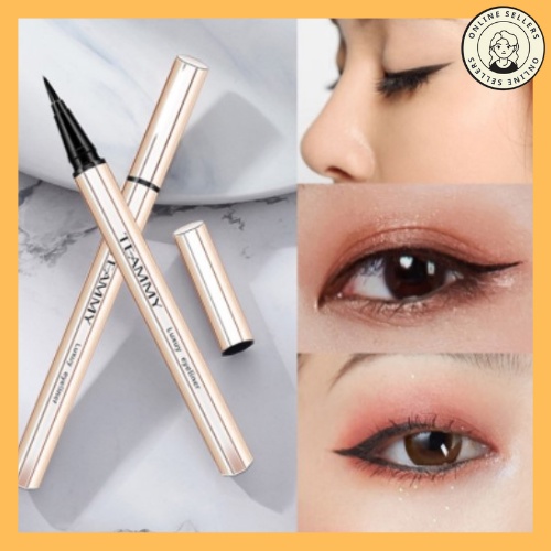 👍Online Sellers👍อายไลน์เนอร์กันน้ำ TEAMMY Eyeliner Pen #Lasting Charm Black