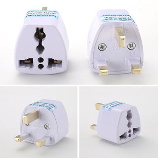 หัวแปลง ขาปลั๊ก Universal EU US AU To UK AC Power Socket Plug Travel Charger Adapter Converter(3ขาไหญ่)