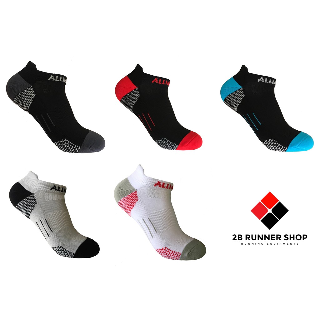 ถุงเท้าข้อสั้นสำหรับวิ่ง Low Cut Compression Running Socks.