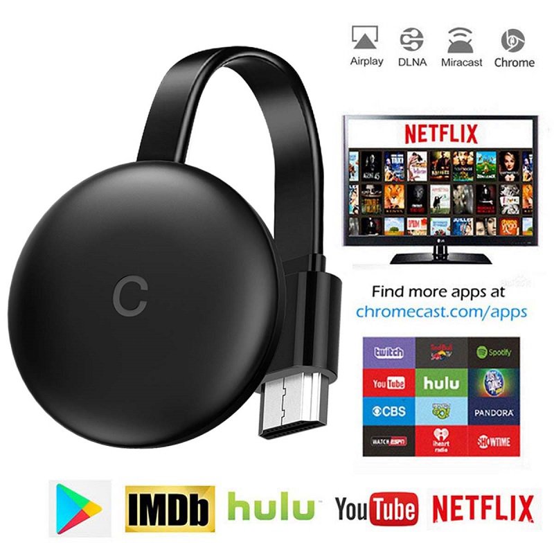 HDMI sans Fil Miracast Dongle 4K, d'affichage HDMI HDR WiFi Récepteur