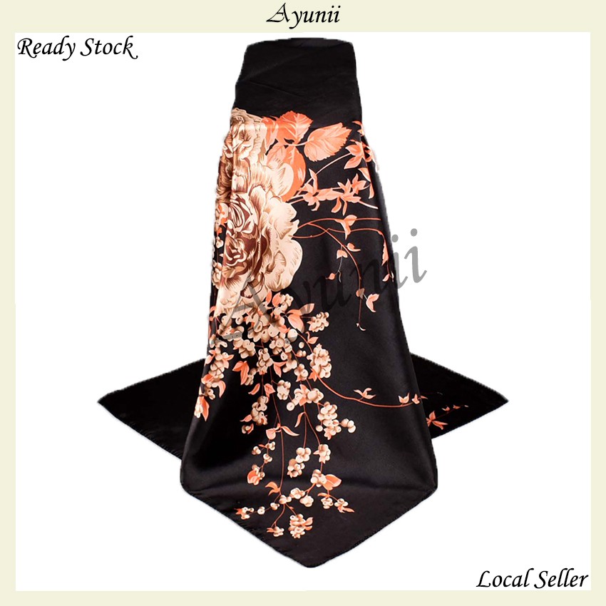 Ayunii Tudung Hijab Bawal Satin Scarf 90cm x 90cm (P449, P452, P453)