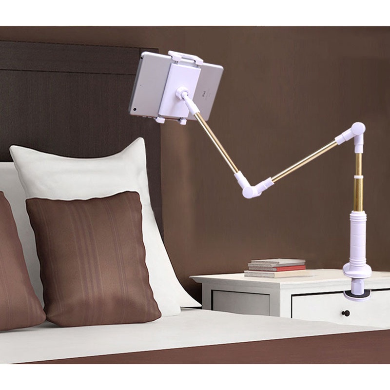 Folding Long Arm Tablet Phone Stand Holder For Ipad Samsung Kindle 4-14 Inch 360 Rotation Strong Lazy Bed Tablet Mount B #8