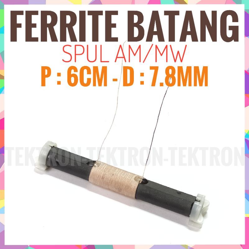 Ferrite วิทยุ Spool Rod AM MW Ferit เสาอากาศเสาอากาศ 6 ซม. Ferite