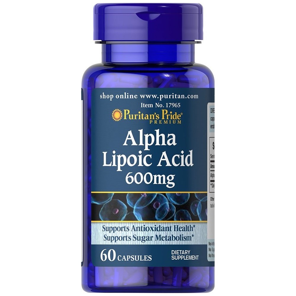 Puritan’s Pride Alpha Lipoic Acid 600 mg / 60 Softgels