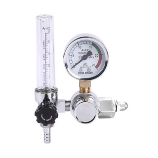 【T&amp;H】0-25Mpa Argon Regulator Co2 เครื่องควบคุมการไหลของแก๊สเครื่องวัดความดันเชื่อม