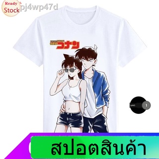 เสื้อยืดครอปIllicit นักสืบโคนันเสื้อยืดแขนสั้น Anime T-shirtเสื้อผ้าราคาถูกDetective Conan Edogawa Kudo Shinichi Breatha