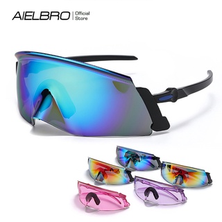 Aielbro™ Uv400 แว่นตากันแดด เหมาะกับการวิ่ง ขี่จักรยานเสือภูเขา เล่นกีฬา แข่งรถ สําหรับผู้ชาย