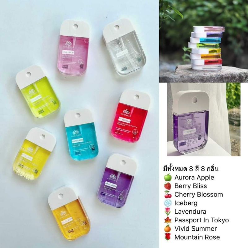 สเปรย์แอลกอฮอล์​กลิ่นน้ำหอม​ 50ml​ FOOD GRADE ​ ขวดใหม่เปิดฝาเติมได้​ รีฟิล​ สเปรย์แอลกอฮอล์​พาพก​ แ