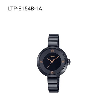 Casio แท้💯% นาฬิกาผู้หญิง รุ่น LTP-E154B-1ADF สายสเตนเลส