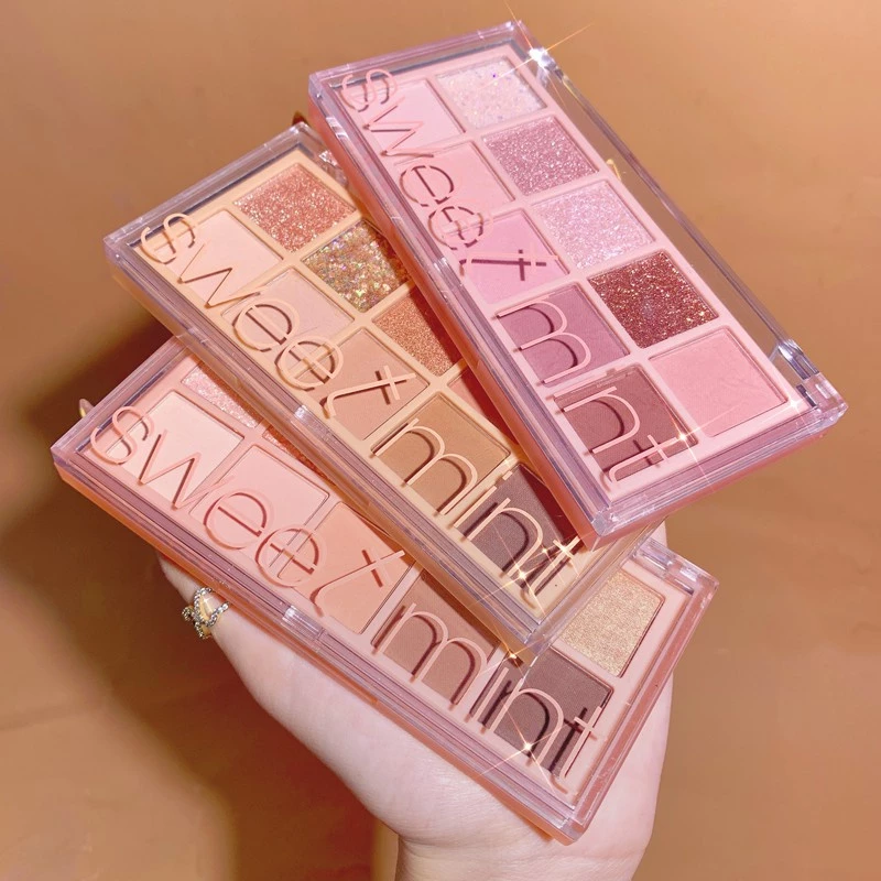 อายแชโดว์พาเลทชิมเมอร์กันน้ํา 10 สี No.Sweetmint 10 สี