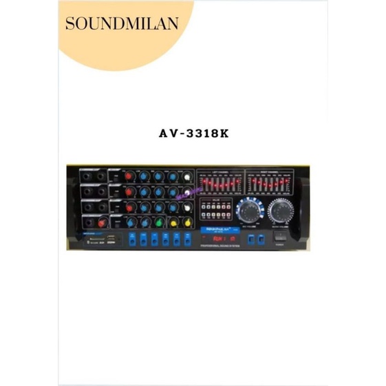 แบรนด์ SOUNDMILAN รุ่น AV-3318K NEW ใหม่ ล่าสุด คุณภาพเสียงดี