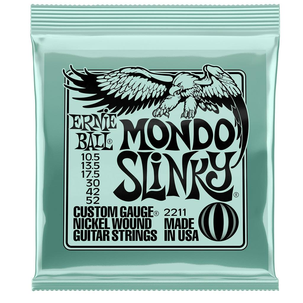 Ernie Ball® สายกีตาร์ไฟฟ้า เบอร์ 10.5 (P02211) แบบผสม ของแท้ 100% รุ่น Mondo Slinky (.0105 - .052) ** Made in USA **