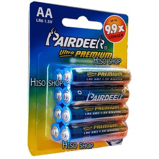 ถ่าน PAIRDEER Ultra Premium Battery AA 8 ก้อน คุณภาพดี เกรดเอ