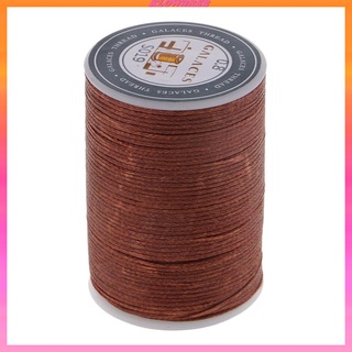 Red Waxed Polyester Thread 0.8mm Flat Hand Sewing Stitching Cord 90 Meters