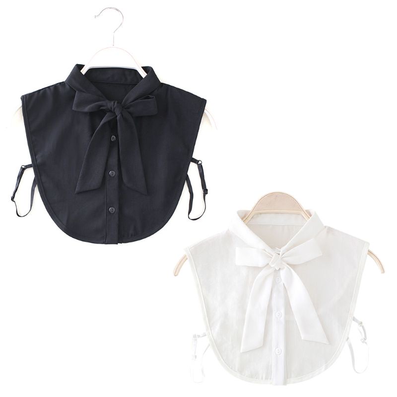 SPT* ผู้หญิงใหม่เสื้อคอปกปลอม Tie Vintage ที่ถอดออกได้ Collar False Colla
